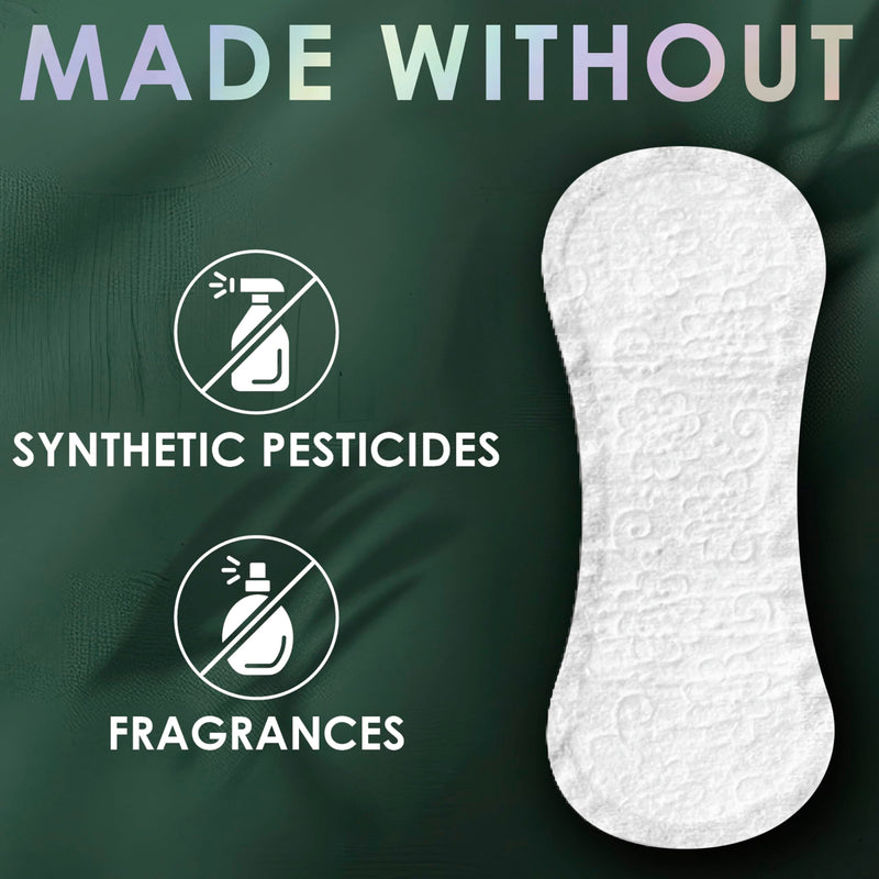 [Australia] - L. Ultra Thin Liners for Women, Regular Coverage, Organic Cotton Top Layer, Unscented Pantiliners, 100 Count 