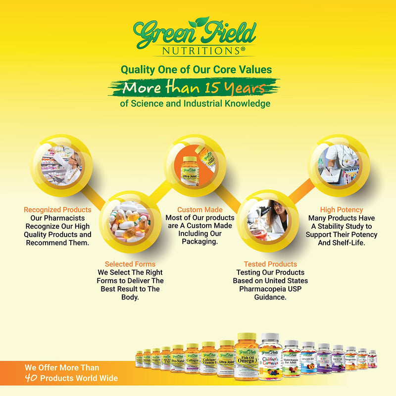 Greenfield Nutritions Halal Vitamin D3 for Kids – 1000 IU – 90 Gummies | Chewable Kids Vitamin D Supplement Supports Bone and Immune System | Non-GMO, Gelatin-Free, Gluten-Free
