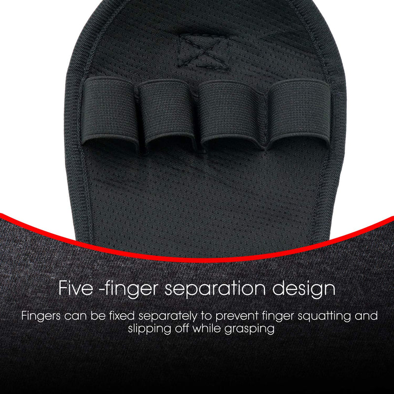 [Australia] - Biange Finger Splint Brace Ability, Rehabilitation Finger Gloves with stroke Hand Splint, Use for Brace Elderly Fist Stroke Hemiplegia Hand Training, Single Hand Grip Exercise (Black) 