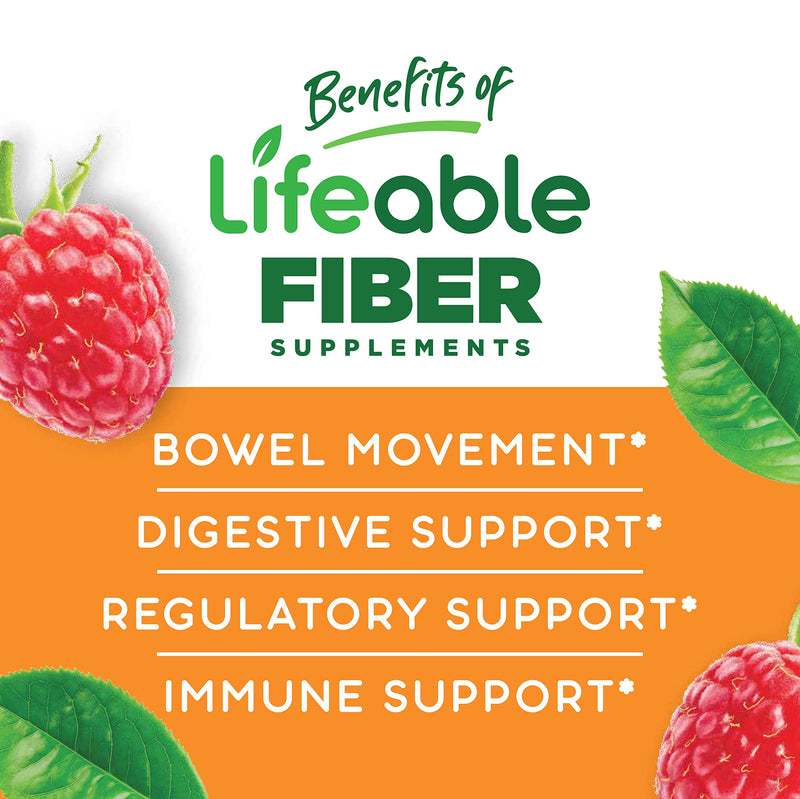 [Australia] - Lifeable Sugar Free Prebiotics Fiber for Adults - 4g - Great Tasting Natural Flavored Gummy Supplement - Keto Friendly - Gluten Free, Vegetarian, GMO Free - for Gut and Digestive Health - 90 Gummies 