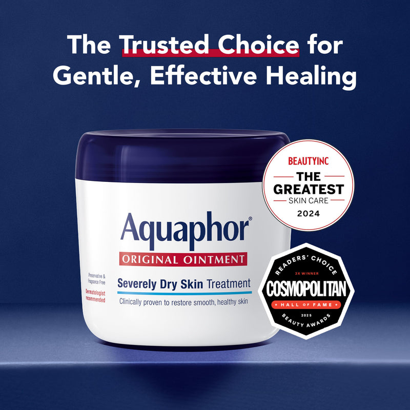 Aquaphor Advanced Therapy Healing Ointment Skin Protectant, 14 OZ | Clinically Proven Skin Protectant Moisturizer for Cracked, Irritated or Dry Skin Relief, Dye and Fragrance Free