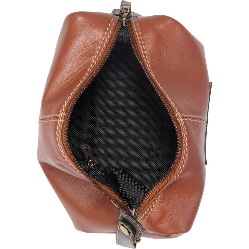 Rawlings | Travel Kit Toiletry Bag Collection | Genuine Leather | Multiple Styles & Colors 8" W x 4.75" H x 4" D Brown | Wild Card Collection