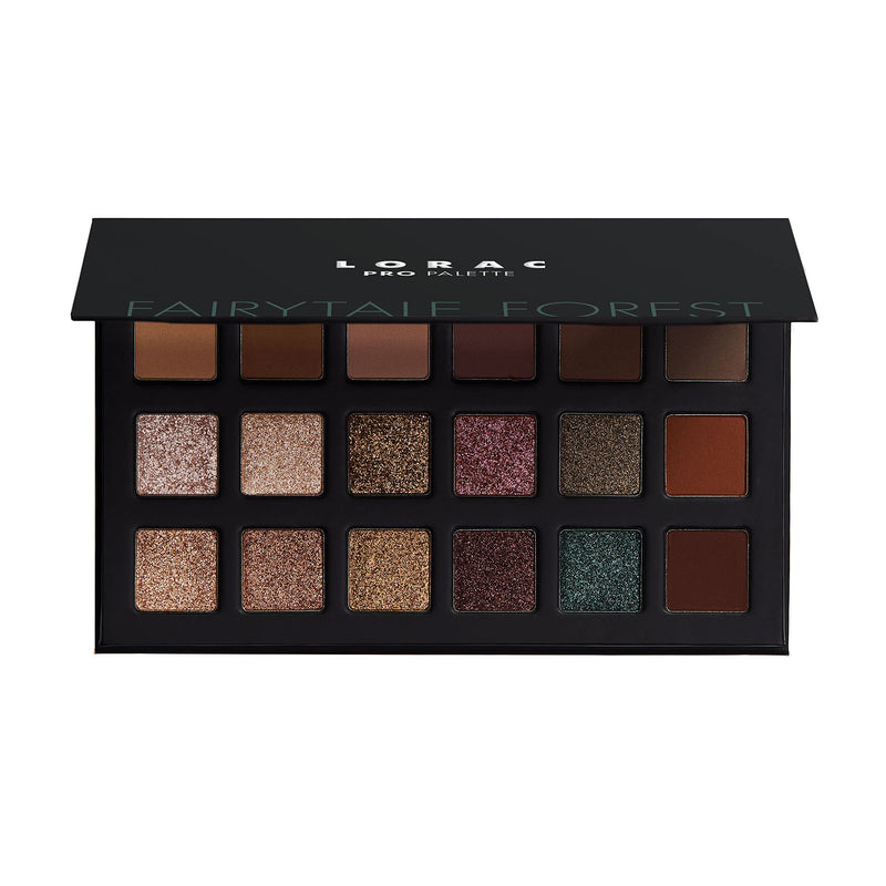[Australia] - LORAC PRO Eyeshadow Palette, Fairytale Forest | Matte & Shimmer Makeup | Glitter | Mirror Compact | Cruelty Free, Gluten Free, Vegan 