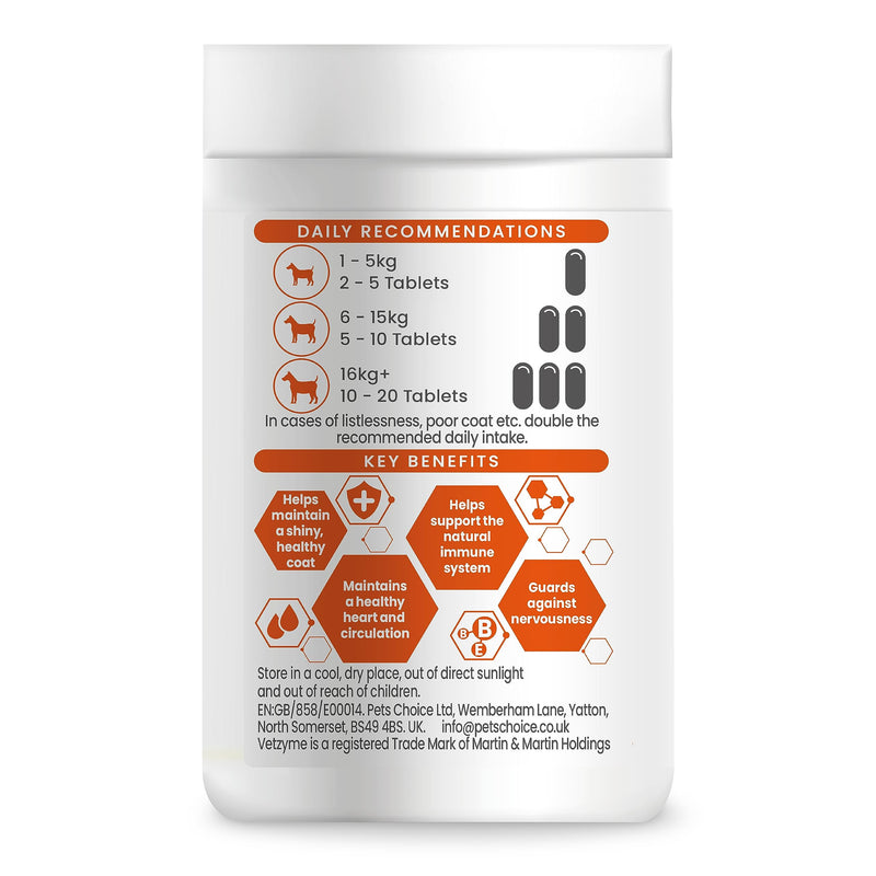 Garlic Health Supplement Tablets for Dogs, Healthy Heart, Vitality for Dogs, 240 Tablets - PawsPlanet Australia