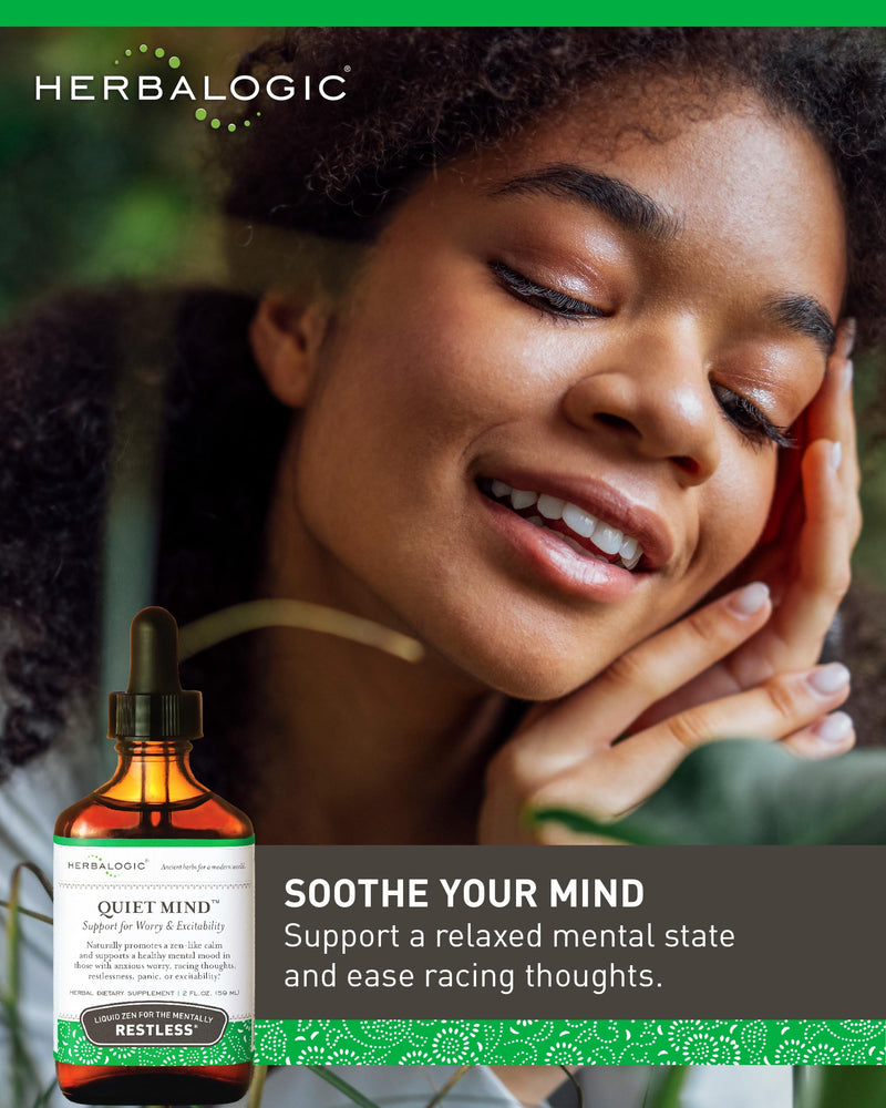 [Australia] - Quiet Mind Liquid Herb Drops - Non-Sedating, Promotes a Feeling of Zen-like Calm - Eases Worry and Panicky Mood - Based on The Traditional Chinese Formula Gui Pi Tang - 2 Fl. Oz. 2 Fl Oz (Pack of 1) 
