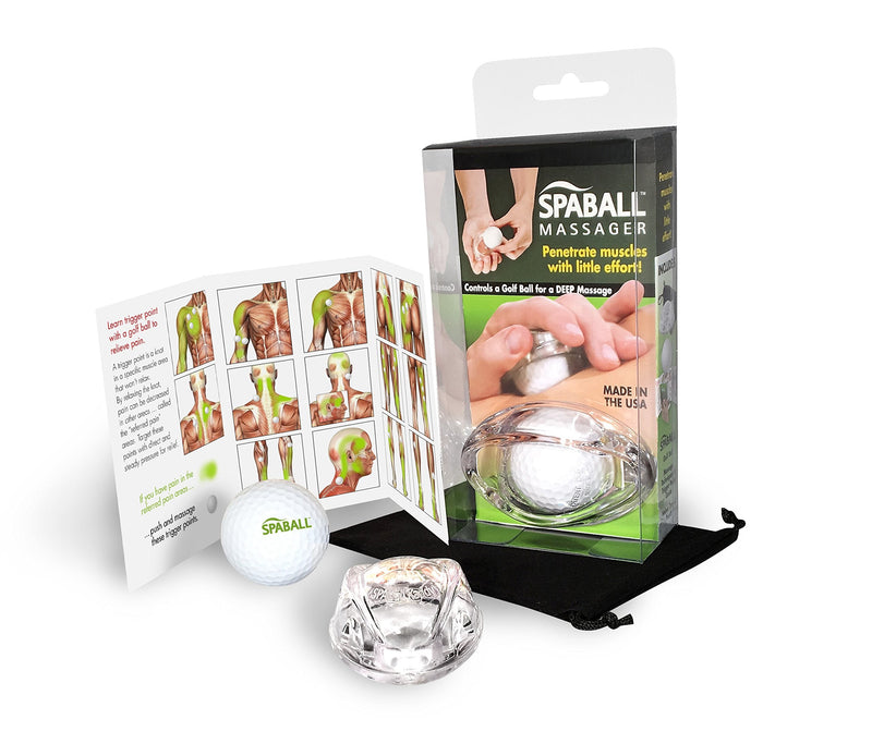 [Australia] - Golf Ball Deep Tissue Massager-The Best Massage Techniques to Relieve Stress-Tension-Sore Muscle Spasms-Back-Neck-Calf and Shoulder Pain Trigger Point Relief 