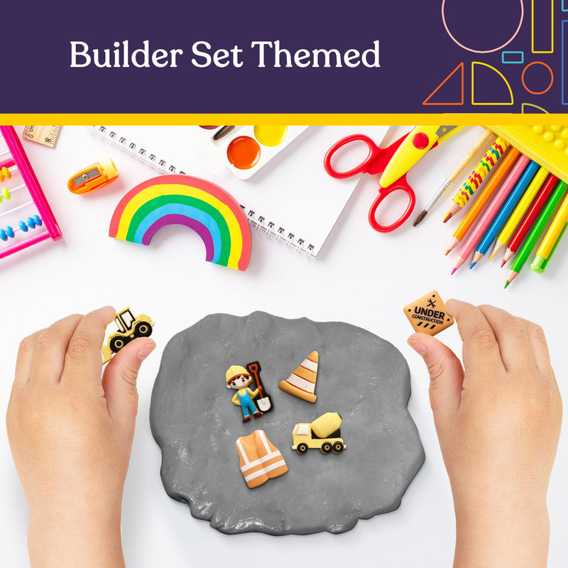[Australia] - Special Supplies Sensory Therapy Putty for Kids and Adults with Cute Charms, Resistive Hand Exercise Stress Relief Therapy Putty (Construction) Construction 