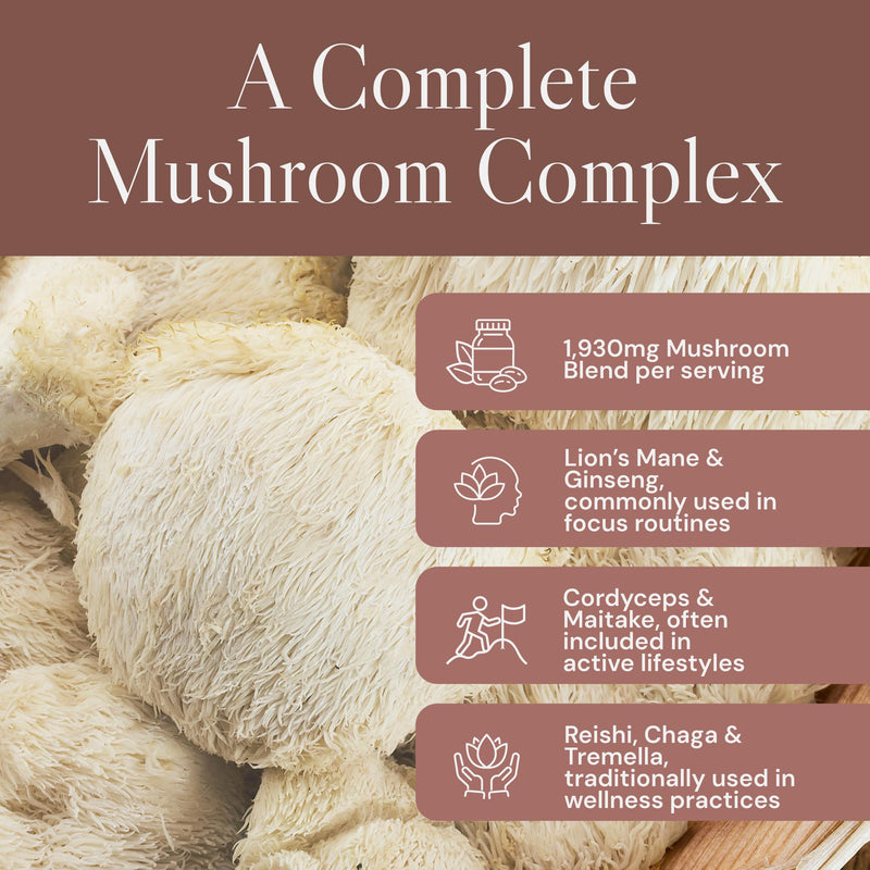 Known Multi Mushroom Gummies 1,930mg/Serving – Blackcurrant Flavour – Lions Mane, Reishi, Cordyceps – Brain & Focus, Immune Support – 180 Gummies, 3 Month Supply – Value Pack – Vegan Supplement Original Strength 1930mg Pouch