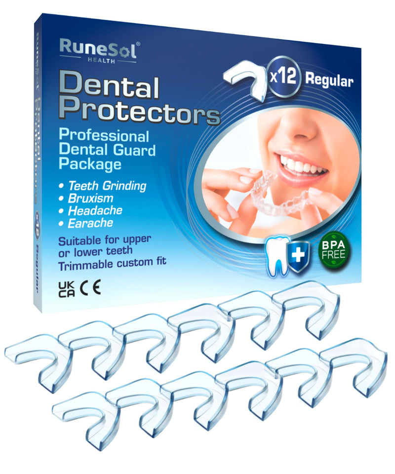 [Australia] - Runesol bite splint Runesol bite splint against teeth grinding, 12 x normal, tooth splint for grinding, grinding splint for night, bite splint for bruxism, mouth guard, splint, teeth grinding 