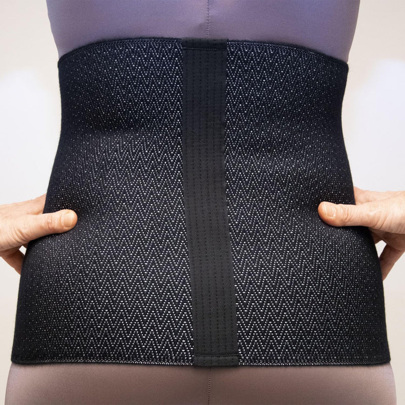 [Australia] - BODYPERFECT wool back warmer, heat belt for men and women, kidney belt, kidney warmer, thermal belt made in Italy (black, XXXL) black 3XL 