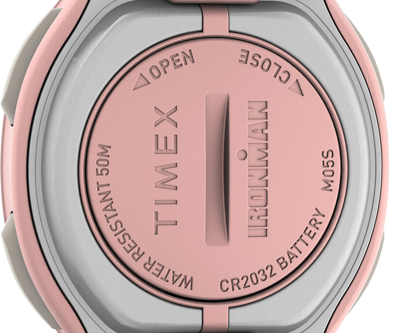 TIMEX IRONMAN Transit+ Watch with Daily Step, Calorie and Distance Tracking & Heart Rate 33mm Blush/Rose Gold-Tone