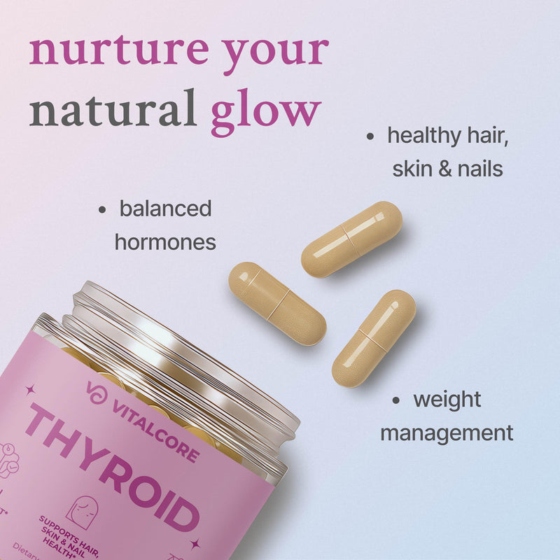 [Australia] - Desiccated Thyroid Supplement 200mg | Grass-Fed, New Zealand Sourced Bovine Thyroid Support for Women, Energy & Metabolism Boost, Thyroid Health, Mood Balance & Sleep Relief ‚Äì 60 Capsules 