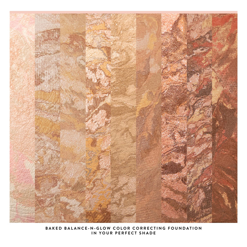 [Australia] - LAURA GELLER NEW YORK Get Glowing Kit (2pc): Baked Balance-n-Glow Illuminating Powder Foundation, Fair + Airbrush Kabuki Makeup Brush 02 Fair 