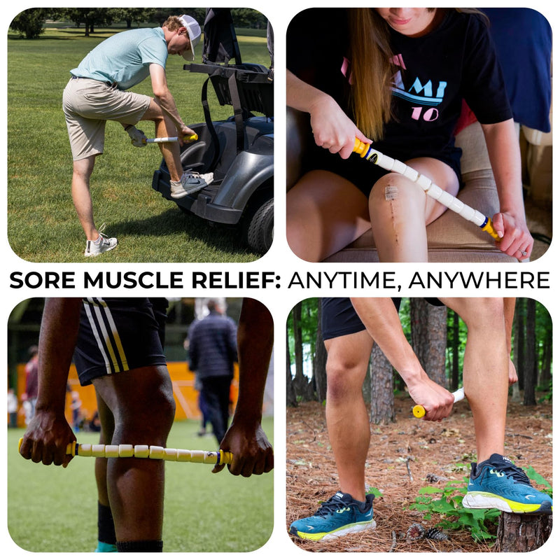 The Original Massage Stick - Self Myofasical Release Muscle Roller Stick - 20" Marathon Stick