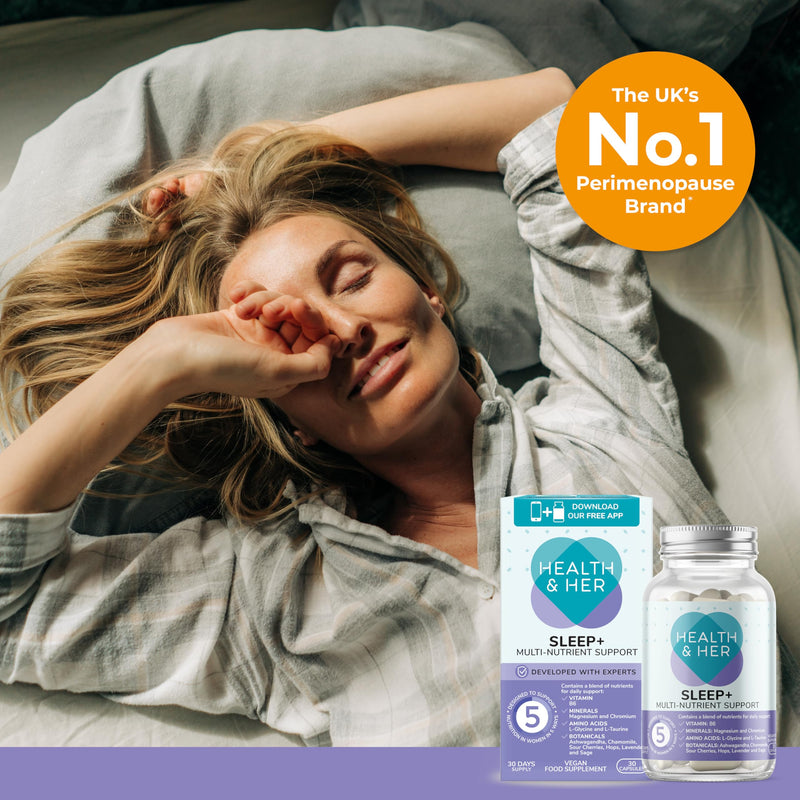 Health & Her Sleep+ Supplements for Women - Women's Multivitamin with Lavender, Chamomile & Magnesium - Vegan, Gluten-Free - 2 Month Supply, 60 Capsules 30 count (Pack of 2)