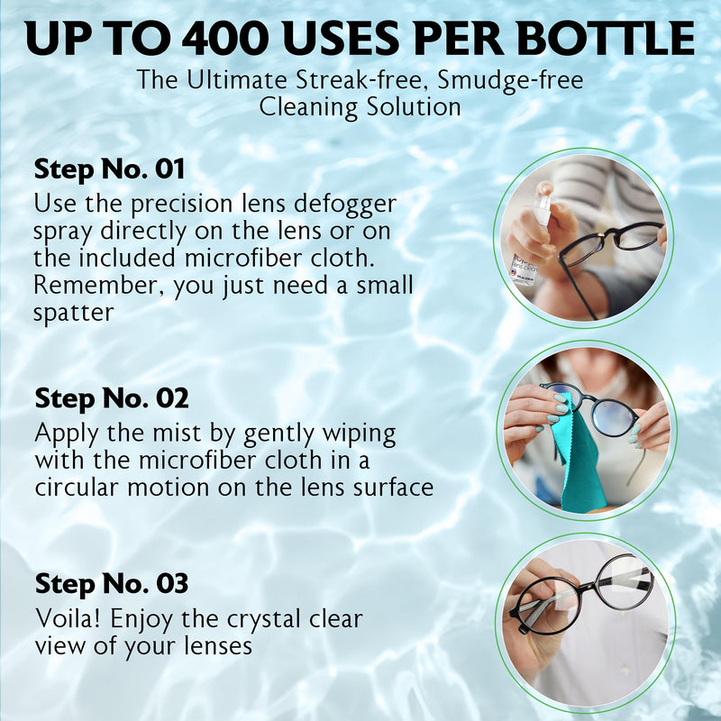 [Australia] - Purity Fog Stopper and Lens Cleaner Spray - Anti Fog Spray for Glasses & Non-AR Coated Lenses - Fog Blocker and Anti-Static Lens Cleaning Spray for Glasses, Eyewear, Goggles and Masks - 2oz 