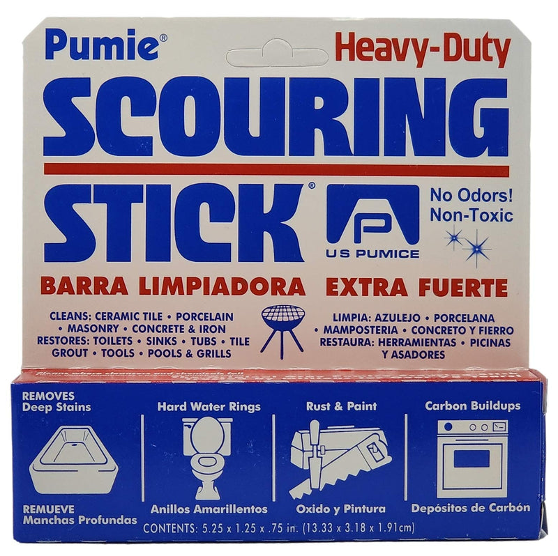 [Australia] - U.S. Pumice Heavy Duty Scouring Stick, 3 Pack, Pumie Pummis Stone, Remove Hard Water Rings, Foot Pumice Stone, Pool Cleaning Stone (3 Pack) 3 Count (Pack of 1) 