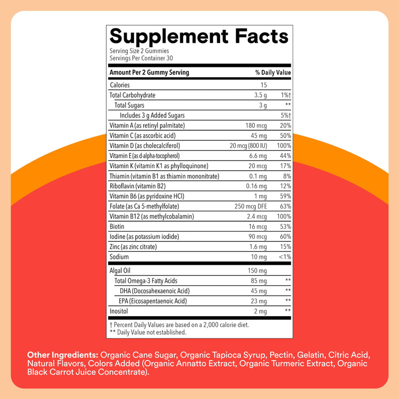 SmartyPants Kids Daily Nutrition & Immunity Bundle: Multivitamin + Multi & Immunity Gummies with Vitamins C, D3, B12, A & Zinc – Gluten Free, Non-GMO, 60 Count Each (Pack of 2)