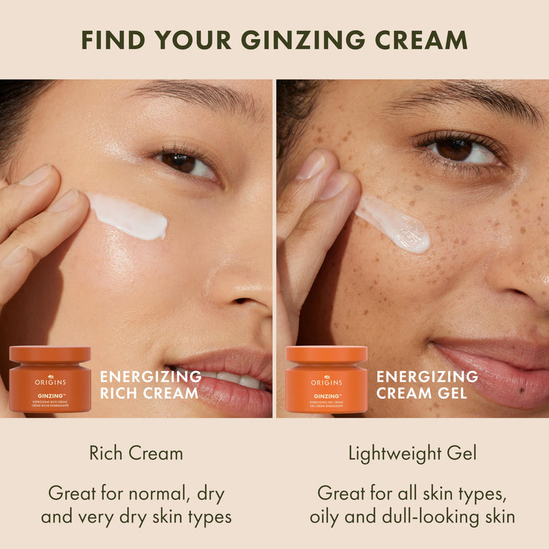 Origins GinZing Energizing Gel Cream | Face Moisturizer for Radiance and Glow | With Vitamin C, Niacinamide, Ginseng, and Caffeine 2.5 Fl Oz - Jumbo Size