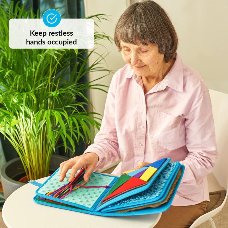 [Australia] - Nestel book | Nest blanket for dementia sufferers | Seniors & Dementia Employment Hands | Dementia blanket | Toys for people with dementia | Sensory Blanket | Fidget book 