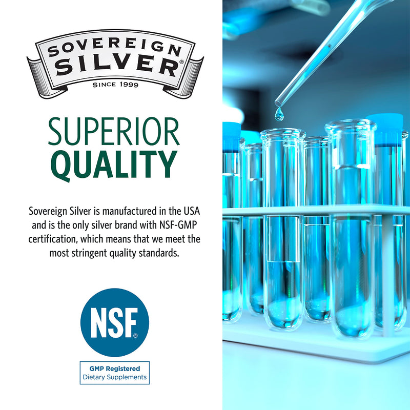 [Australia] - Sovereign Silver Bio-Active Colloidal Silver Hydrosol for Immune Support - 10ppm - 2oz - Nasal Spray - Pack of 2 