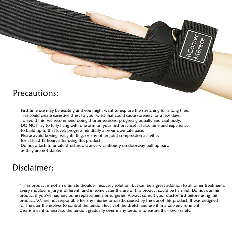[Australia] - BComer MBrace - Shoulder Stretcher - Shoulder Pulley Post-Injury Recovery - Mobility Stretching Wrist Brace Traction Device | Pravilo Trainer Grips 