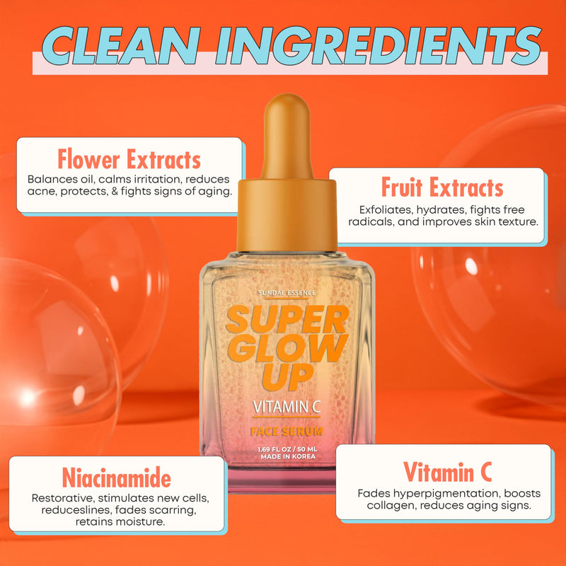 Vitamin C Face Serum – Dermatologist-Tested, Anti-Aging, Brightens & Evens Skin Tone – Hydrating & Revitalizing Korean Skin Care – Vegan, Paraben-Free, Clean Beauty – 1.69 Fl. Oz Vitamin C