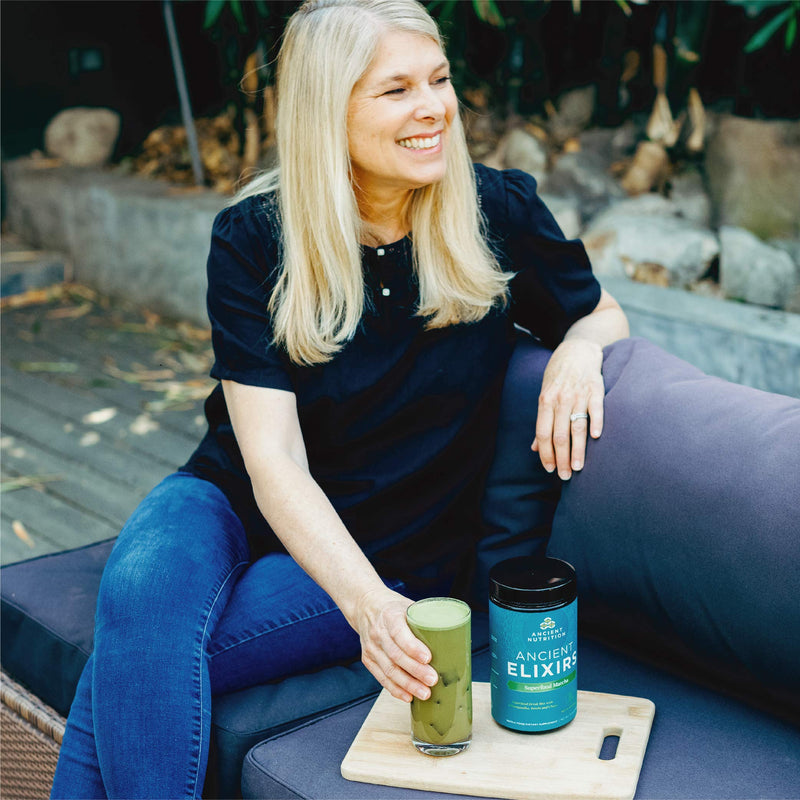 [Australia] - Ancient Nutrition Matcha Green Tea Powder with Ashwagandha, Ancient Elixirs Superfood Matcha Energy Powder, with MCTs, Promotes Healthy Energy Levels, Paleo and Keto Friendly, 20 Servings 