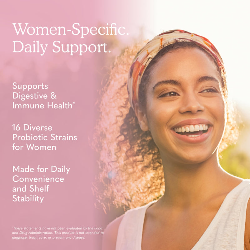 Garden of Life Once Daily Dr. Formulated Probiotics for Women 50 Billion CFU 16 Probiotic Strains with Organic Prebiotics for Digestive, Vaginal & Immune Health, Dairy Free, Shelf Stable 30 Capsules 30 Count (Pack of 1)