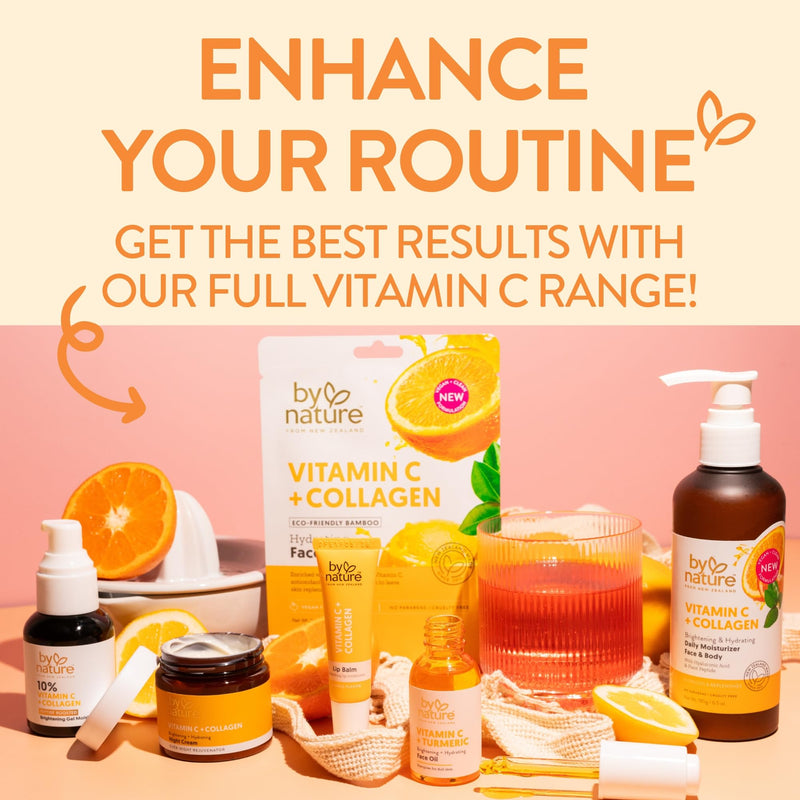 By Nature Gel Face Moisturizer, 10% Vitamin C + Collagen