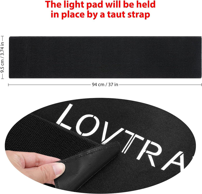 LOVTRAVEL New 16'' X 7.9'' LED 660nm Red Light Therapy and 850nm Near Infrared Light Therapy Devices Large Pads Wearable Wrap for Pain