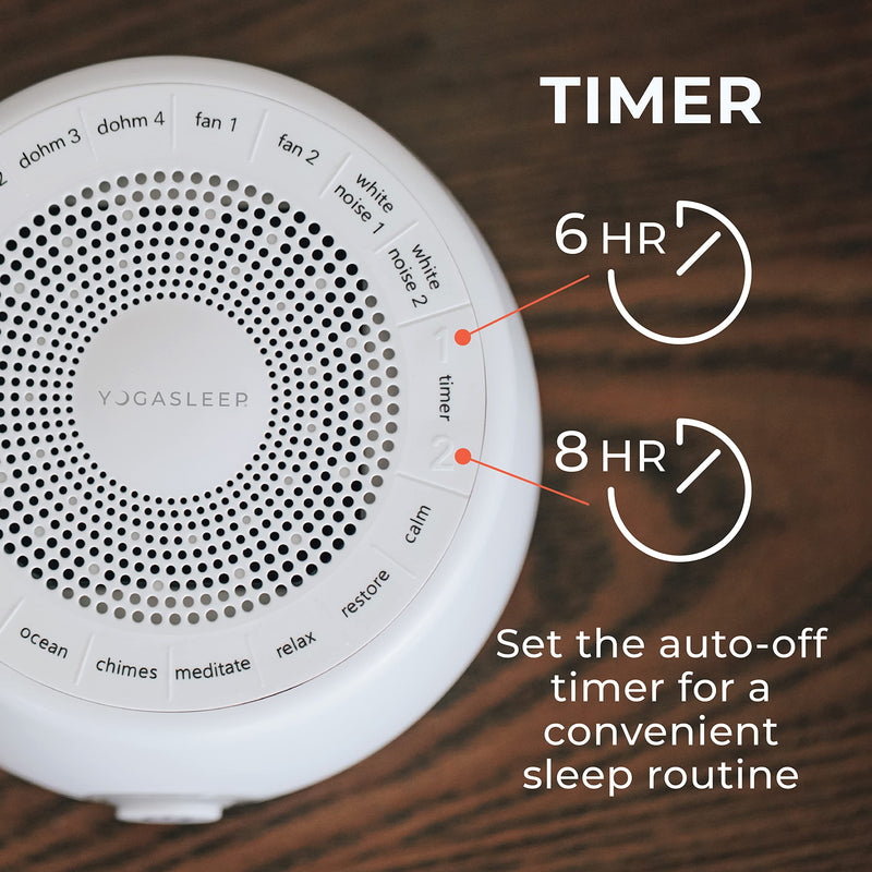 [Australia] - Marpac Yogasleep Whish White Noise Sound Machine 16 Natural Nature & Soothing Sounds with Volume Control, 1.3 kg, White 