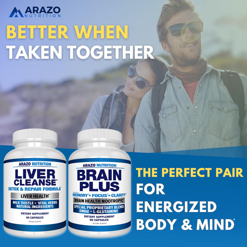 [Australia] - Arazo Nutrition Liver Cleanse Detox & Repair Formula ‚Äì Milk Thistle Herbal Support Supplement: Silymarin, Beet, Artichoke, Dandelion, Chicory Root 