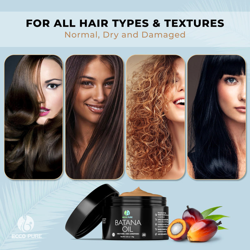 [Australia] - Premium Raw Batana Oil ‚Äì Pure & Unrefined - Advanced Hair Regrowth & Scalp Therapy Device - Supports Fuller, Healthier Hair & Skin - For Men & Women, 4.23 OZ 