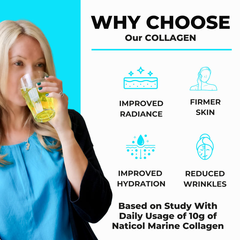 Premium Marine Collagen Powder - with Vitamin C, B-Complex, Biotin, Hyaluronic Acid - No fillers, sweeteners or additives - Healthy Skin & Joints - New Improved Formulation - 1-2 Months Supply