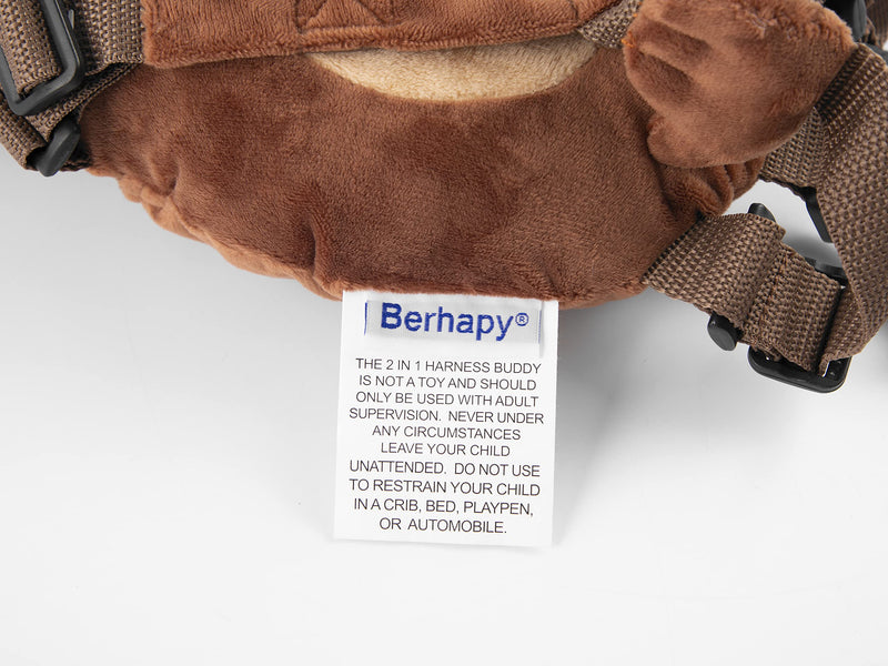 [Australia] - 2 in 1 New Monkey Toddler Safety Harness Backpack Children's Walking Leash StrapÔºàBrownÔºâ 