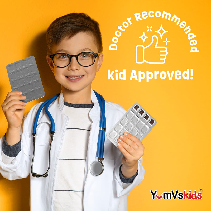 [Australia] - YUM-V'S - Kids Multivitamin Chewable Chocolate Bears - Multivitamin for Kids Supplement - 16 Vitamins & Minerals - Vitamins Including D, Zinc, C, B Complex & More, 60 Count Pack of 1 Chocolate 60 Count (Pack of 1) 