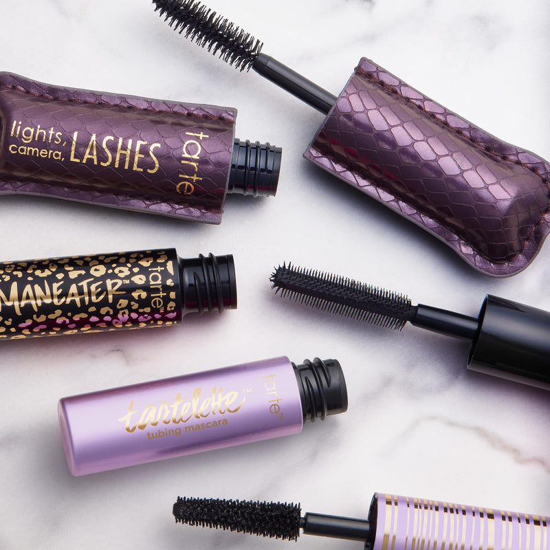 [Australia] - tarte best of tarte mascara trio set – Black Travel Size Mascaras Featuring Tartelette Tubing for Volume & Length, Smudge-Proof Longwear, Flake-Free, Easy to Remove, Cruelty Free 