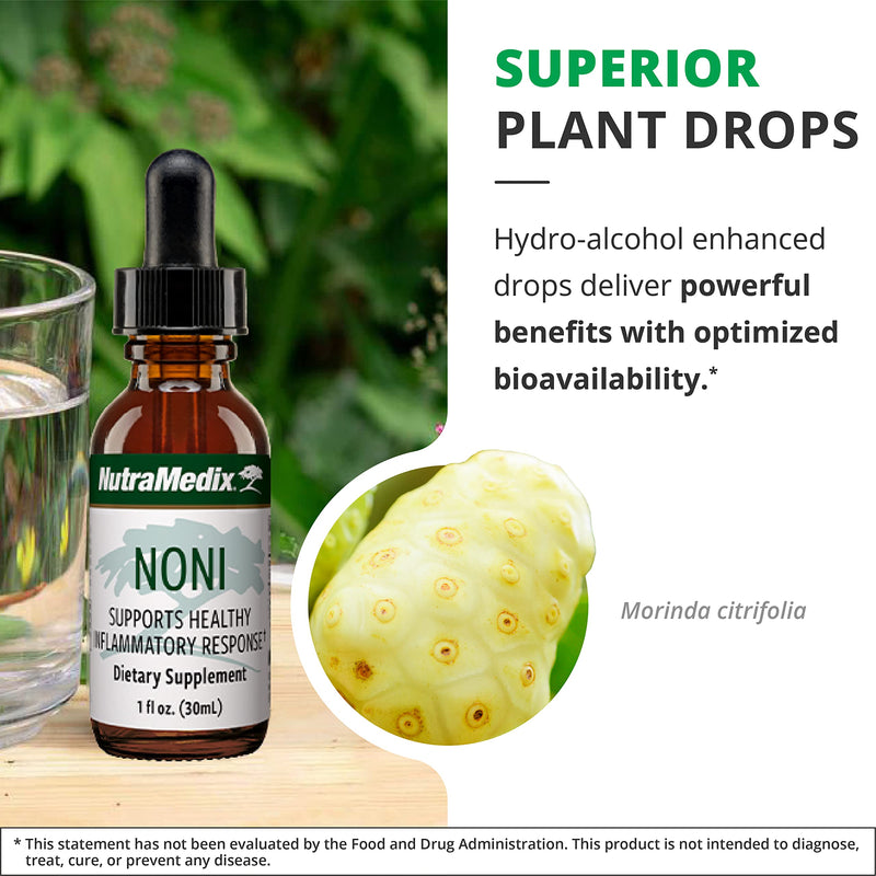 [Australia] - NutraMedix Noni Drops - Noni Fruit Extract for Immune Support & Promoting Healthy Inflammatory Response - Noni Products for Overall Health & Wellness (1oz) 