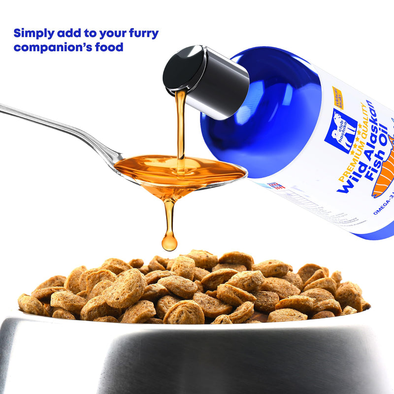 Premium Wild Alaskan Omega-3 Fish Oil for Dogs - Joint Mobility - Relieves Itchy Flaky Skin & Allergies - Shinier Coat - All Natural Supplement EPA DHA Fatty Acids from Wild Fish - PawsPlanet Australia