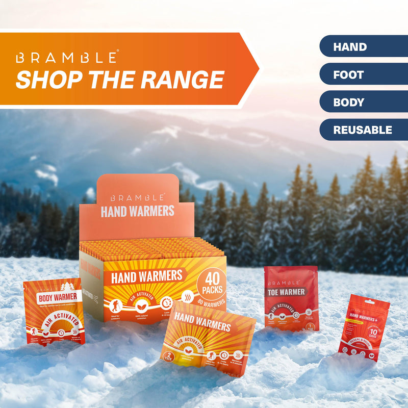 [Australia] - BRAMBLE 40 pack air-activated heat patches, heat pads, back warmers - back, legs, arms, shoulders - sports, outdoor, hiking, golf, football spectators (up to 8 hours) 