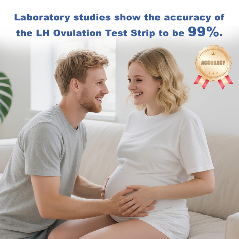 [Australia] - Ovulation Test Strips, Bulk Ovulation Tests, 50 Pack Fertility Tests with Collection Cups, Accurate LH Test for Home, Ovulation Predictor Kit, 5mm Wider 25 MIU/mL 50 Count 