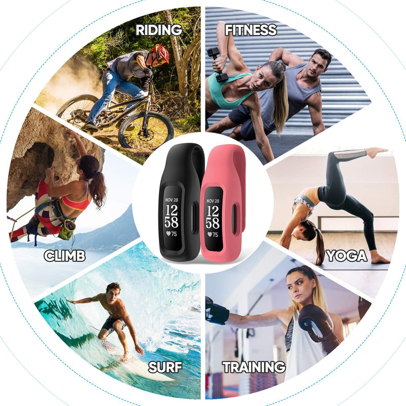 Clip Case Accessory for Fitbit Inspire 3/Inspire 2, Black (not for Inspire, Inspire hr, ace 2)