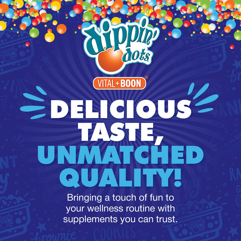 Dippin' Dots Chewable Melatonin Tablets 10mg, Natural Sleep Aid (100 Ct) | Strawberry Sunset Creme sugar-free chewable melatonin tablets, sleep medicine for nightly rest; kosher, gluten free. 100 Count (Pack of 1) Chews - 10 mg/serving