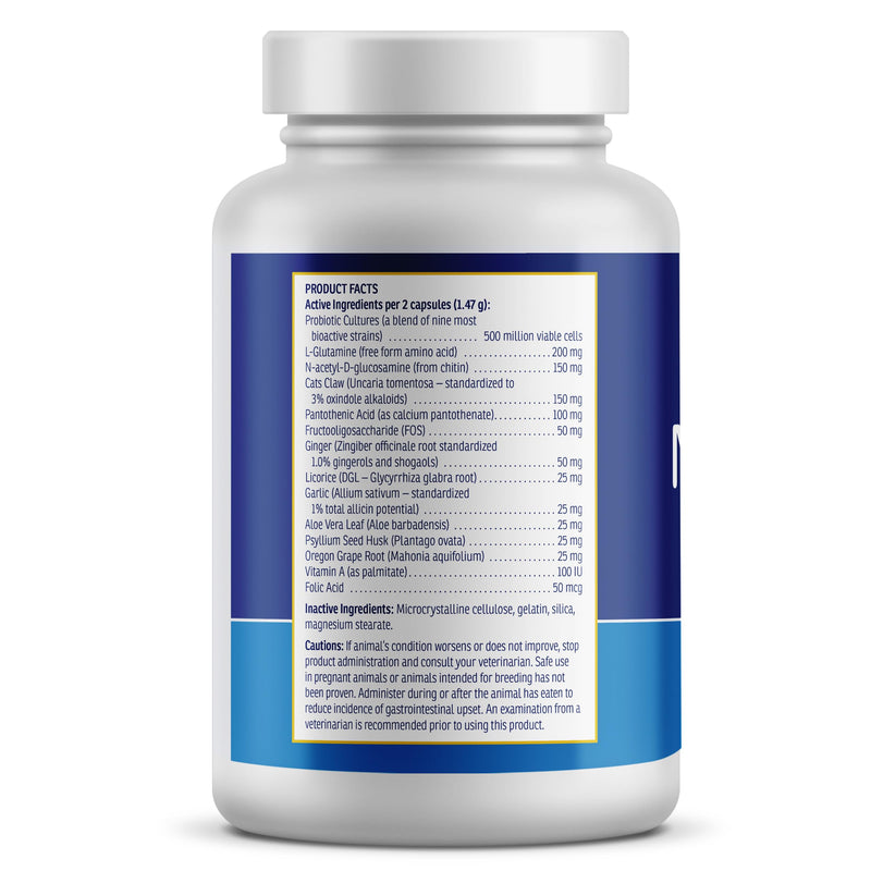 Rx Vitamins NutriGest Capsules for Cats & Dogs - 90ct | Probiotics and Prebiotics for Digestive Health - Supports Gut Flora - Helps with Constipation Relief and Bowel Function New Label