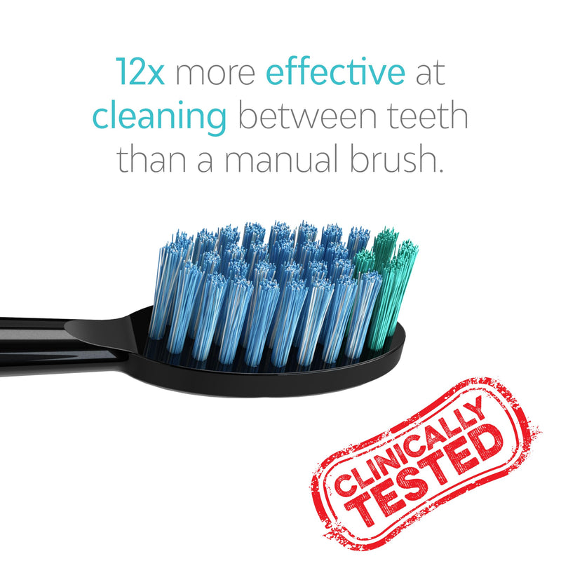 TAO Clean Daily Care Whitening Replacements Heads - Black - 2 Pack