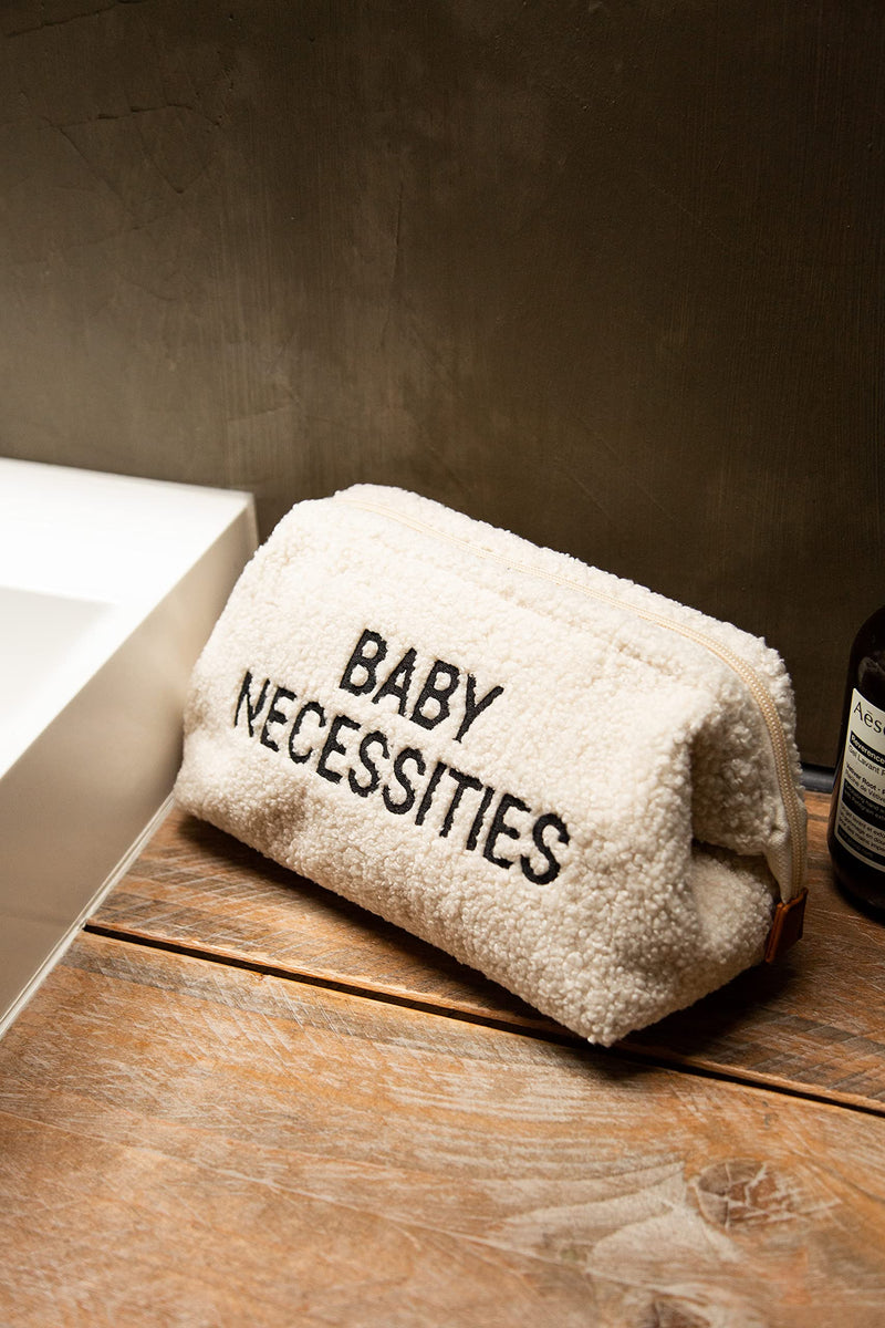 Childhome Baby Neccessities Toiletry Bag Teddy Off White