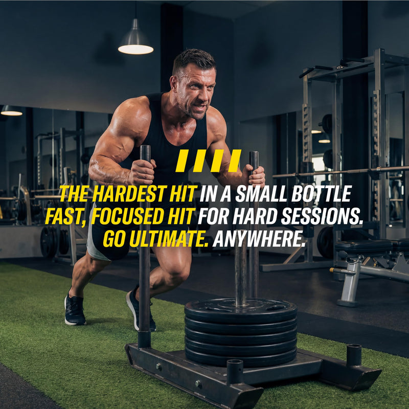 C4 Ultimate Pre-Workout Shot | Tutti Frutti Flavour Energy Shots, 12 x 60ml Bottles | Sugar Free Pre-Workout Shot with 200mg Caffeine, 2000mg L-Citrulline, 2000mg Beta Alanine, 800mg Betaine