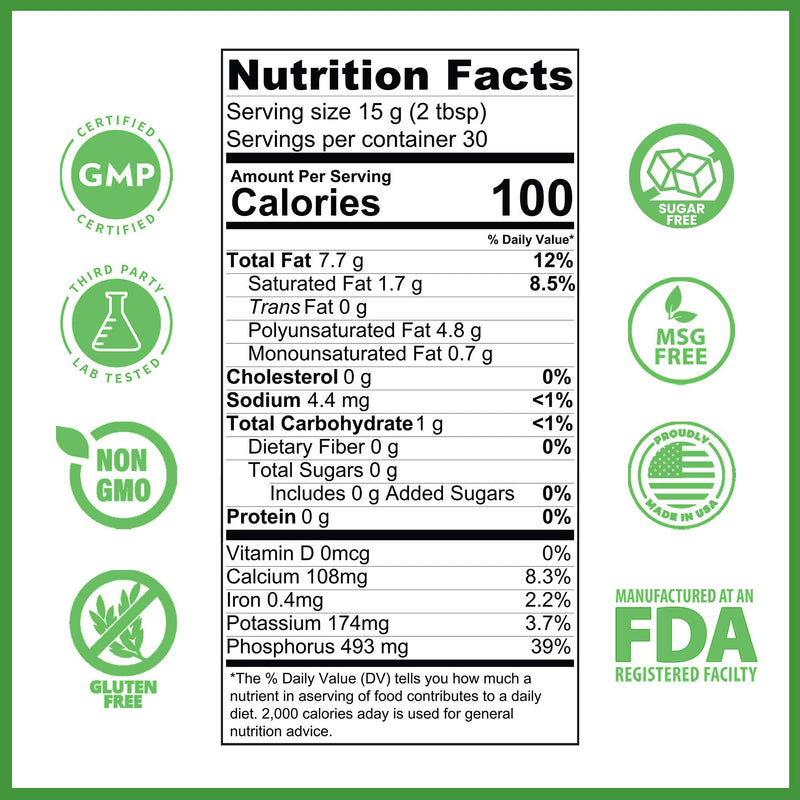 [Australia] - Lecithin Granules Supplement | Natural Soy Lecithin Powder is an Excellent Source of Phosphatidyl Choline | Lactation Support, Immune Function & Support Brain Health, 16 oz 1 Pack 