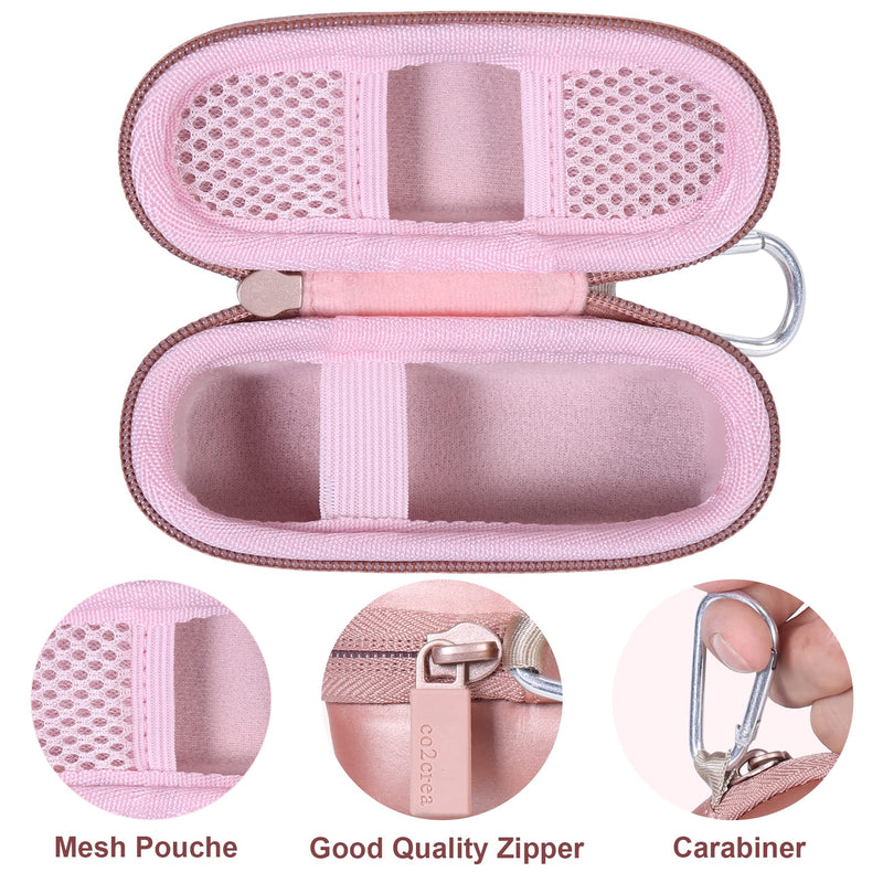 [Australia] - co2CREA Hard Case and Replacement Head Compatible with Finishing Touch Flawless Facial Hair Remover Electric Face Razor for Women (Rose Gold Case + Replacement Head) Rose Gold Case 